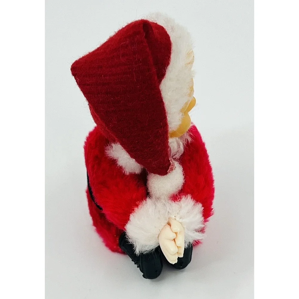 Vintage Santa Claus Hugger Clip-on Grabber Pencil Pen Holder Figure Ornament
